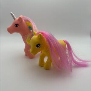 Vintage Mei Ah Rainbow Family Fakie My Little Pony (MLP) Lot of 2 (SKU:389TO)